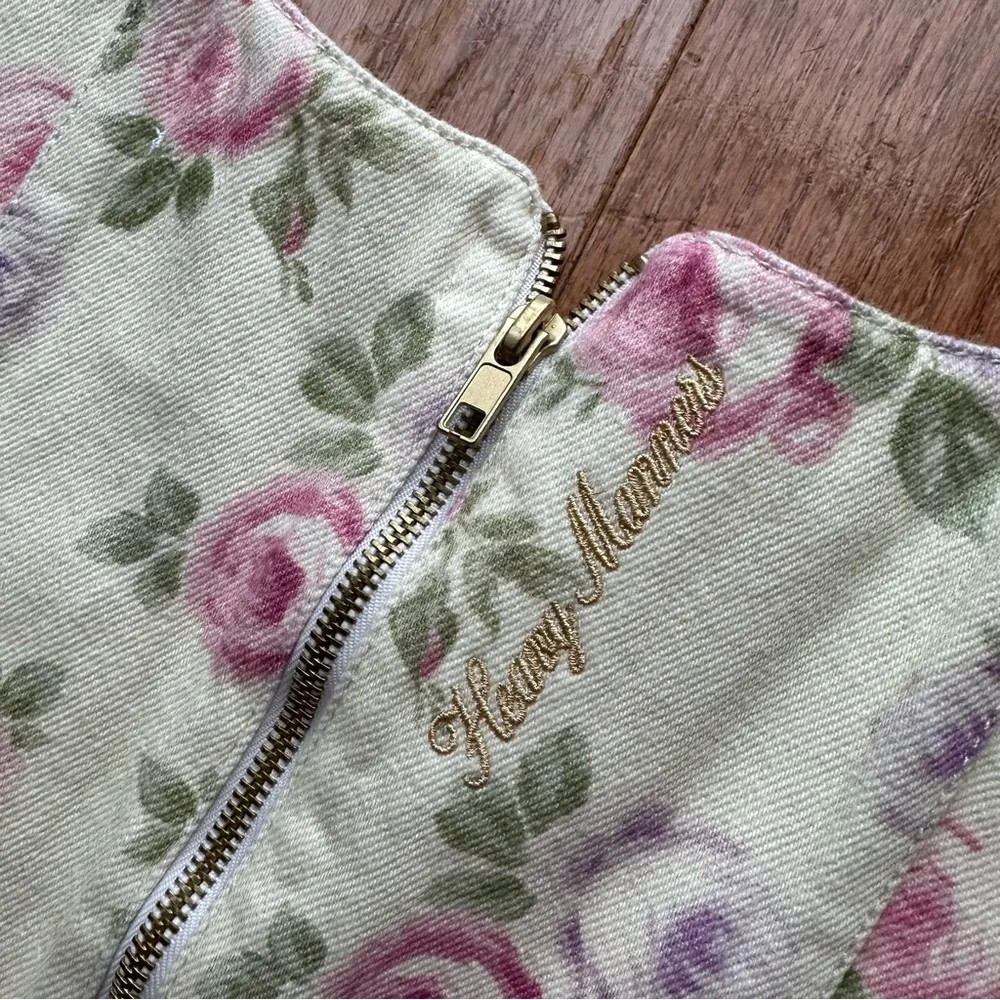 Heavy Manners (NWT) Top Little Besos Corset Summer bby Floral - Picture 6 of 9